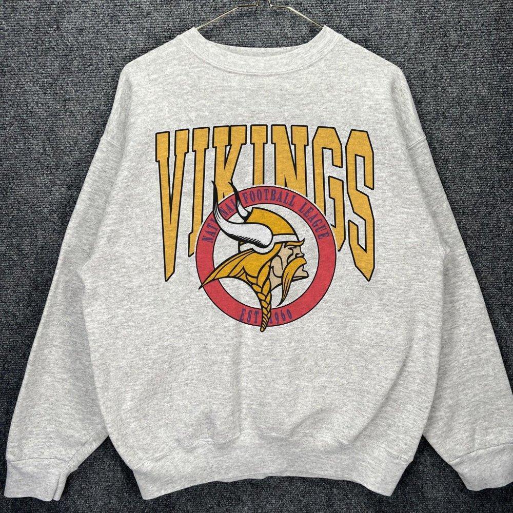 Minnesota Vikings 1960 Sweatshirt Retro Ash Grey